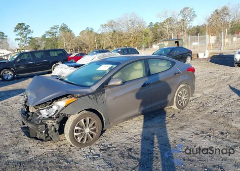 2011 Hyundai Elantra Gls from USA, damaged, VIN 5NPDH4AE2BH019151